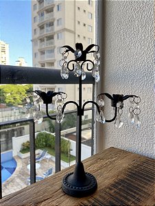 Candelabro em Ferro 3 Velas - Artesanal (Mostruário de Loja)