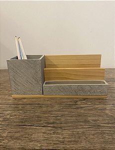 Porta Objetos em Granilite e Madeira - TokStok (Apartamento Decorado)