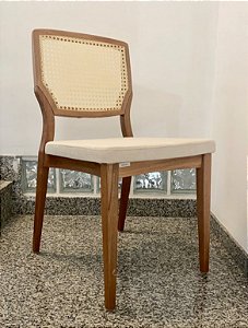 Cadeira Gio Encosto em Palha - Breton - EconomiaDecor