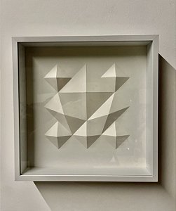 Quadro em Dobradura Diamante 31x31 - Artesanal (Apartamento Decorado)