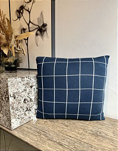 Almofada Chess Blue Star/ Dream 50x50  - Codex Home (Apartamento Decorado)