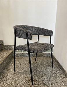 Cadeira Lina com Braço em Linho - Artesanal (Apartamento Decorado)