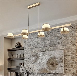 Luminária Pendente Cosmo em Led DN39800 - Opus Iluminação (Apartamento Decorado)