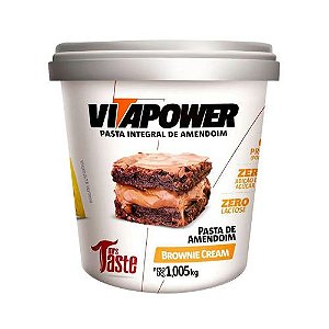 Pasta Amendoim Brownie Cream 1kg - Vita Power