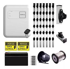 kit 10 metros Cerca elétrica haste 40x40mm, 1m de comprimento