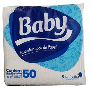 GUARDANAPO BABY 30X30CM COM 50UND