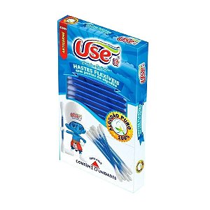 HASTE FLEXÍVEL USE C/100 UNIDADES  VERSATILIDADE E PRATICIDADE NO SEU DIA A DIA