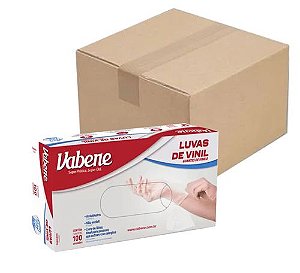 LUVA DE VINIL VABENE C/TALCO C/100UND CX C/10