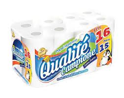 PAPEL HIGIENICO QUALITE FOLHA DUPLA 30MTS - FARDO 4X16