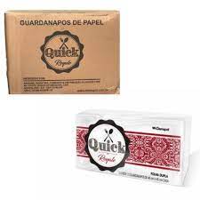 GUARDANAPO QUICK F.D 40X39,5CM C/25 FLS CX /36PACOTES