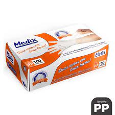 LUVA DE PROCEDIMENTO LATEX MEDIX PP C/100