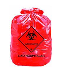 SACO P/LIXO INFECT 100LTS C/100 VERMELHO