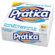 GUARDANAPO PRATICA PQ C/50 FLS C/ 96 PACOTES
