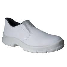 SAPATO KADESH DE COURO COM ELÁSTICO BRANCO Nº 44