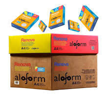 PAPEL SULFITE RENOVA ALOFORM A4 C/470 FL CX C/5