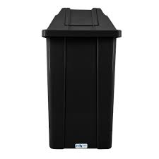 LIXEIRA BASCULANTE C/ TAMPA QUADRA PRETA 60LTS