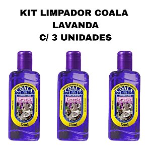 KIT 3 LIMPADORES PERFUMADOS COALA LAVANDA 120ML