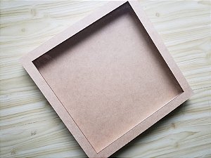 Moldura MDF crú - 33cm X 33cm