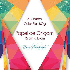 50 folhas para Origami - 15cm X 15cm