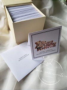 Cartão Social Ursinhos - 50 unidades