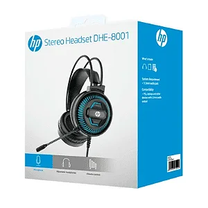 Fone De Ouvido Headset Hp Dhe-8001 Gamer Usb/p2/p3