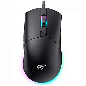Mouse Gamer Havit MS1038, RGB, 8000DPI, 7 Botoes, Preto, MS1038