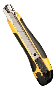Estilete Profissional Emborrachado 18mm Com Trava