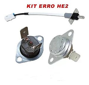 Kit Termostatos + Termistor Lava E Seca Wd0854/wd90j/wd136u