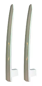2 Puxadores Geladeira Bosch Kdn47 Kdn42 - 641557/641540