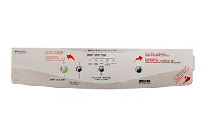 Painel Decorativo Lavadora Brastemp BWM08A turbo (Compatível)