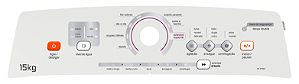 Painel Decorativo Lavadora Brastemp BWS15 com trava (Compattível)