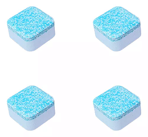 4 Tabletes Pastilhas Higieniza Limpa Maquina De Lavar Roupa