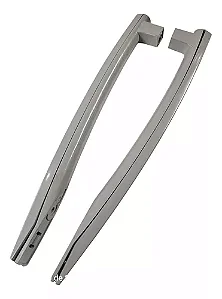 2 Puxadores Geladeira Bosch Kdn49 Orig - 641557/641540