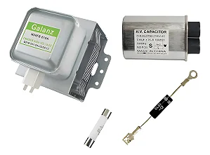 Magnetron Galanz M24fc-610a + Capacitor 0,80UF+ Diodo Simples + Fusivel 20A