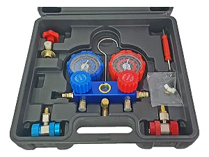 Manifold Para Ar Condicionado Carro R134a + Engate Rápido