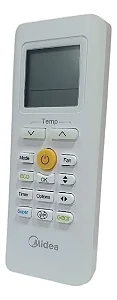 Controle Remoto Rg-70 Inverter 1731700a17101 Springer Midea Branco
