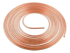 Tubo Cobre Flexível 1/4 6,35mm Panqueca C/ 15 Refrigeração