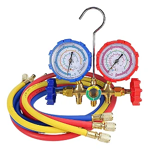 Manifold R134a R22 R410 R32 + Mangueiras R410a - 90cm