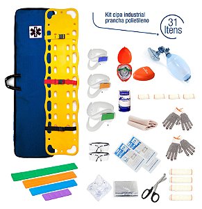 Kit Cipa Industrial com Prancha em Polietileno - Capa Azul