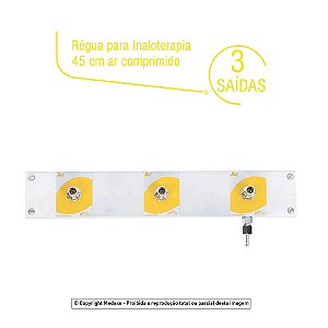 Régua Para Inaloterapia Ar Comprimido 3 Pontos (45 cm)