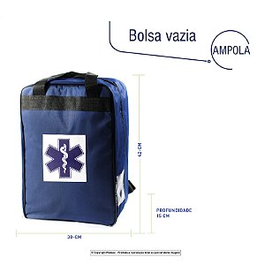 Bolsa Para Ampola Azul - Vazia