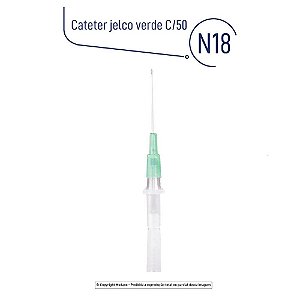 Cateter Jelco Verde N18 C/50