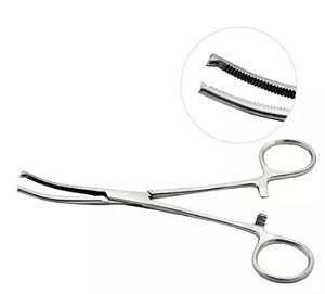 Pinça Kocher curva 16CM