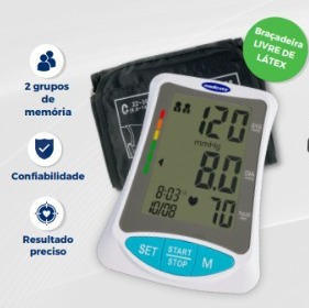 Aparelho de Pressão Arterial Digital Automático de BRAÇO (MEDICATE) - COM ESTOJO