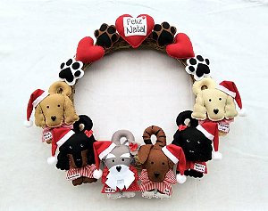 Guirlanda Clássica Natalina com 6 Pets