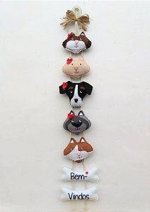 Móbile Charme Boas-vindas - 5 Pets