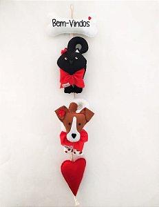 Móbile Love  Boas-vindas - 2 Pets