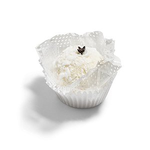 Beijinho Doce de Coco de Festa Artificial - Tamanho Real