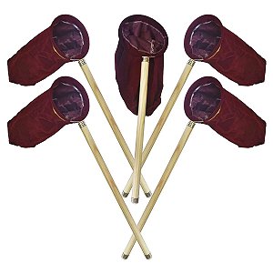 Kit C/ 5 Salvas P/ Coleta De Ofertas E Dízimos Em Igrejas