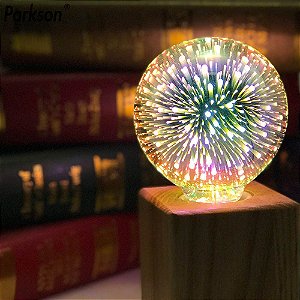 Lâmpada Decorativa Led Efeito 3d Natal Festa Enfeite Raive Natalino G95